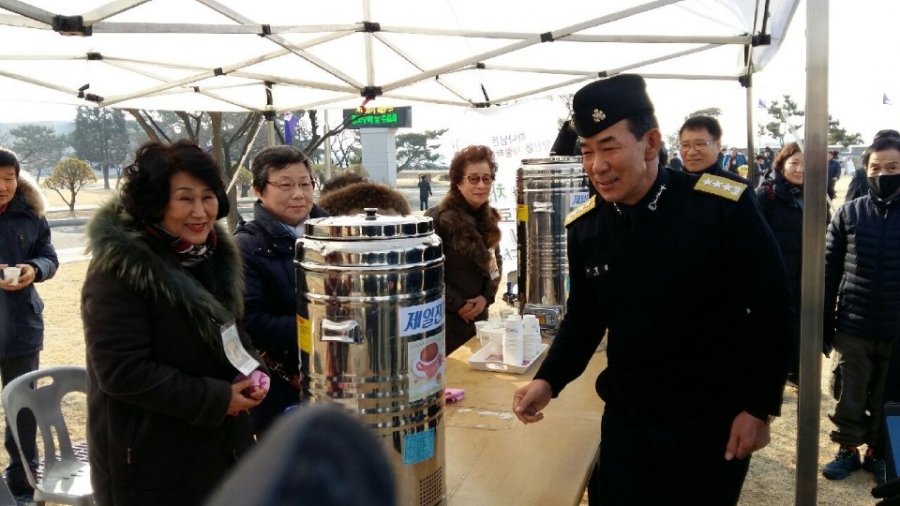 2018년 2/9 해교사 신병수료식 차봉사(교육사령관 이범림 중장)