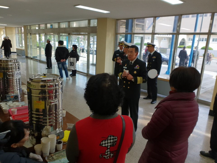 2018년 11/23 해군교육사 차봉사 및 교육사령관 방문